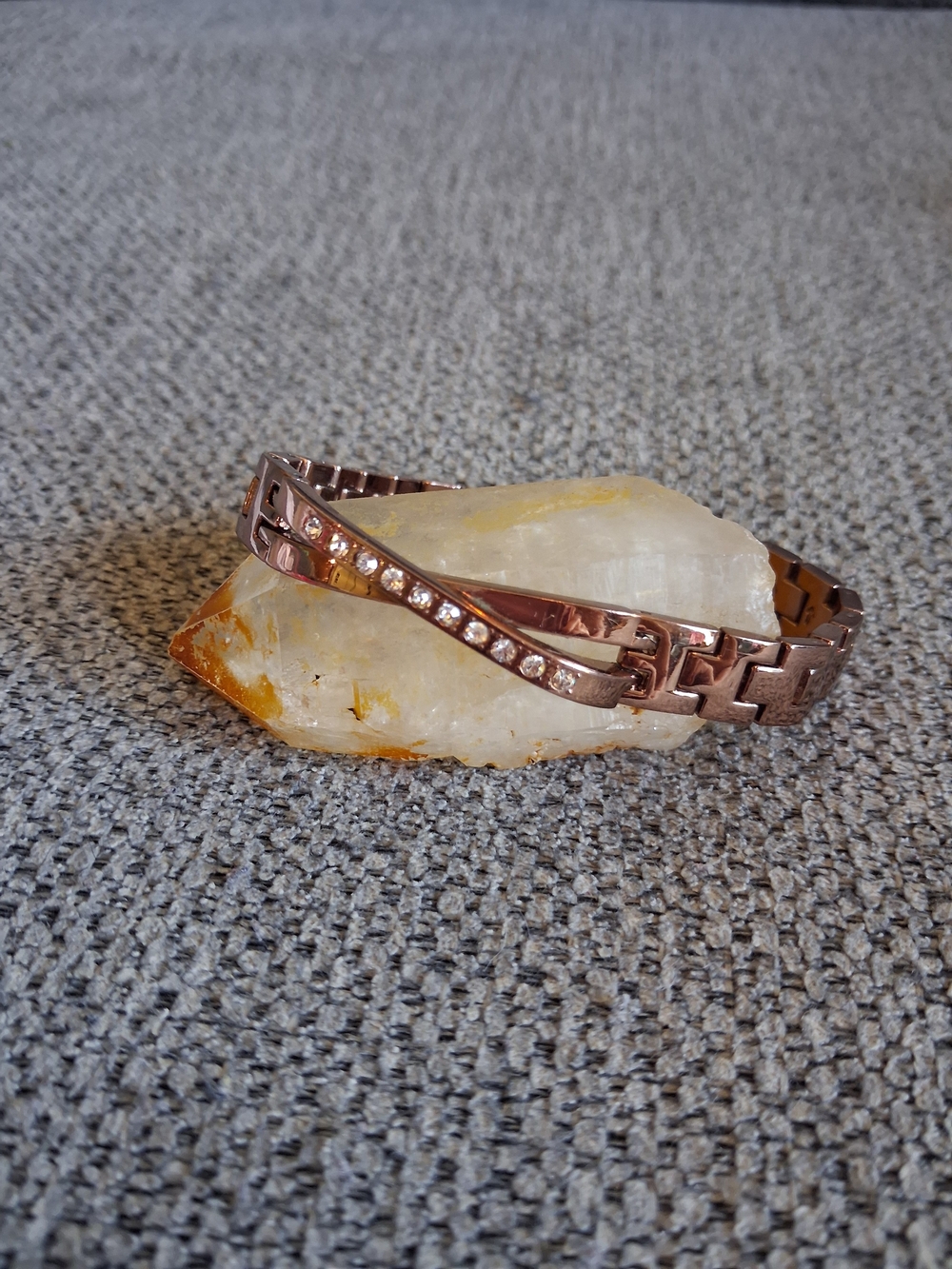 Brown Crystal Link Bracelet - Women Jewelry